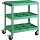 TRUSCO ツールワゴン バーディワゴン 600X400XH880 深3段 仕切板付 ヤンググリーン BDW-963F3S3-YG 1台（直送品）