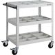 TRUSCO ツールワゴン バーディワゴン 750X500XH880 深3段 仕切板付 ホワイト BDW-973F3S3-W 1台（直送品）