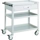 トラスコ中山 TRUSCO バーディワゴン 750×500 深型1段引出付 ウレタン車輪 ホワイト BDW-973YU-W 1台（直送品）