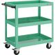 トラスコ中山 TRUSCO ツールワゴン イーグルワゴン 600X400XH880 深型3段 ヤンググリーン EGW-963F3-YG 1台（直送品）