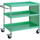 トラスコ中山 TRUSCO ツールワゴン ファルコンワゴン 900X600 パネル付 ヤンググリーン FAW-993P-YG 1台（直送品）