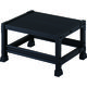 トラスコ中山 TRUSCO 作業用踏台 アルミ製・高強度タイプ 1段 ブラック TSF-153-BK 1台 487-9589（直送品）