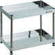 トラスコ中山 TRUSCO ステンレスワゴン 304クリーンフェニックス ラック型 600X400 2段 CPE3-R662 1台（直送品）