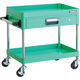 TRUSCO ツールワゴン フェニックスワゴン 省音 600X400 薄型1段引出付 ヤンググリーン PEW-662Z-YG 1台（直送品）
