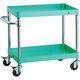 TRUSCO ツールワゴン フェニックスワゴン 省音 750X500XH600 2段 ヤンググリーン PEW-672C-YG 1台（直送品）