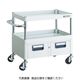 TRUSCO ツールワゴン フェニックスワゴン 省音 750X500XH600 2列引出付 ホワイト PEW-672W-W 1台（直送品）