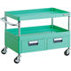 TRUSCO ツールワゴン フェニックスワゴン 省音 750X500XH600 2列引出付 ヤンググリーン PEW-672W-YG 1台（直送品）