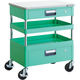 TRUSCO ツールワゴン フェニックスワゴン 省音 600X400XH740 引出 天板付 ヤンググリーン PEW-762VZT-YG（直送品）