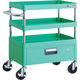 TRUSCO ツールワゴン フェニックスワゴン 省音 600X400XH740 1段引出付 ヤンググリーン PEW-763V-YG 1台（直送品）