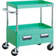 TRUSCO ツールワゴン フェニックスワゴン 省音 600X400XH740 2列引出付 ヤンググリーン PEW-763W-YG 1台（直送品）