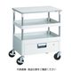 トラスコ中山 TRUSCO ツールワゴン フェニックスワゴン 省音 750X500 1段引出 天板付 ホワイト PEW-772VT-W 1台（直送品）