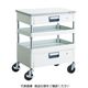 TRUSCO ツールワゴン フェニックスワゴン 省音 750X500XH740 引出 天板付 ホワイト PEW-772VZT-W 1台（直送品）
