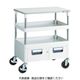 TRUSCO ツールワゴン フェニックスワゴン 省音 750X500XH740 引出 天板付 ホワイト PEW-772WT-W 1台（直送品）