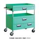 TRUSCO ツールワゴン フェニックスワゴン 省音 600X400XH880 引出付 ヤンググリーン PEW-962VWZ-YG 1台（直送品）