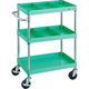 TRUSCO ツールワゴン フェニックスワゴン 省音 600X400 仕切2段付 ヤンググリーン PEW-963S2-YG 1台（直送品）