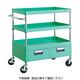 TRUSCO ツールワゴン フェニックスワゴン 省音 600X400XH880 2列引出付 ヤンググリーン PEW-963W-YG 1台（直送品）