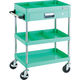 TRUSCO ツールワゴン フェニックスワゴン 省音 600X400 仕切2段付 引出付 ヤンググリーン PEW-963ZS2-YG 1台（直送品）
