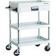 トラスコ中山 TRUSCO ツールワゴン フェニックスワゴン 省音 600X400 薄型1段引出付 ホワイト PEW-963Z-W 1台（直送品）