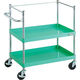 TRUSCO ツールワゴン フェニックスワゴン 省音 750X500XH880 3方枠付 ヤンググリーン PEW-972K-YG 1台（直送品）