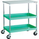 TRUSCO ツールワゴン フェニックスワゴン 省音 750X500XH880 2段 天板付 ヤンググリーン PEW-972T-YG 1台（直送品）