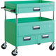 TRUSCO ツールワゴン フェニックスワゴン 省音 750X500XH880 引出付 ヤンググリーン PEW-972VWZ-YG 1台（直送品）