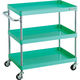 TRUSCO ツールワゴン フェニックスワゴン 750X500 3段 φ75ゴム車輪 ヤンググリーン PEW-973-G75-YG 1台（直送品）