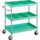 TRUSCO ツールワゴン フェニックスワゴン 省音 750X500 仕切2段付 ヤンググリーン PEW-973S2-YG 1台（直送品）