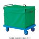 トラスコ中山 TRUSCO 樹脂台車 グランカート サイレント 蓋付ハンドトラックボックス付 718X4 TP-X702-THB 1台（直送品）