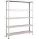 TRUSCO スチールラック 軽量棚開放型 W1200XD300XH1500 5段 ネオグレー 54V-15 NG 1台(1個)（直送品）