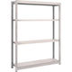 TRUSCO スチールラック M1.5型軽中量棚 1160×295×H1500 4段単体 ネオグレー M1.5-5434 NG（直送品）