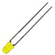 LED， 黄， スルーホール実装， 3 mm 砲弾型 (Tー1)， Lー937YYD 1ロット(50個)（直送品）
