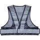 トラスコ中山 メッシュ安全ベスト ショート丈 紺*シルバー 着丈420mm TMVS-BS 1着 257-2690