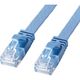 サンワサプライ カテゴリ6AフラットLANケーブル(ブルー・30m) KB-FL6AL-30BL 1本