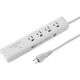 延長コード 電源タップ 2m 3P（ピン） 4個口 マグネット ホワイト TAP-SP311TEL サンワサプライ 1個（直送品）