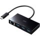 サンワサプライ USB Type-Cハブ付き ギガビットLANアダプタ USB-3TCH19ABKN 1個