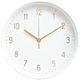 グローバルアロー マルモ ウォールクロック プレーン ホワイト 壁掛け 電波 時計 I04-6149 1個
