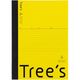 日本ノート Trees B5 A罫30枚 イエロー 10冊 UTR3AY(10) 1セット(3セット)（直送品）