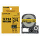 テプラ TEPRA PRO【純正】テープ マットタイプ 幅24mm マット黄（黒文字） SB24Y 1個 キングジム