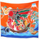 コスモテキスタイル 大漁旗 プリント生地 100cm×110cm 橙 AP85801-2　パネル1枚（直送品）