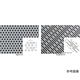 フッ素樹脂(PTFE)特殊パンチングシート 1.0t 45°長穴タイプ(φ1.5×20L) 幅300×500L NR5016-004 1枚（直送品）