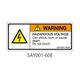 セフティデンキ SAYシリーズ ISO警告ラベル 横型 英文 電圧注意 SAY001-60E 1式(25枚) 63-5605-28（直送品）