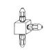 桐山製作所 コネクター付三方ブロック K-11-2 1個 64-1072-20（直送品）