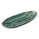 みやび街道 変形盛皿 手作リ風金乱線グリーン楕円長鉢 (4個入) mkd-34213773（直送品）