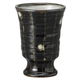 みやび街道 酒器 黒丸十草高台フリーカップ(小) (4個入) mkd-41306323（直送品）