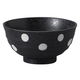 みやび街道 丼 黒結晶ドット5.5多用丼 (5個入) mkd-49618573（直送品）