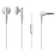 マイク付イヤホン φ3.5mm4極ミニプラグ接続 スマホ用インナーイヤーヘッドホン ATH-C200iS WH オーディオテクニカ