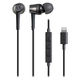 マイク付イヤホン Lightning用イヤホン ATH-CKD3Li BK オーディオテクニカ