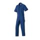 山田辰 綿100%半袖つなぎ服 ブルー S 1-6451-BL-S 1枚（直送品）