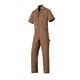山田辰 半袖つなぎ服 ブラウン M 1-6401-BW-M 1枚（直送品）