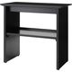 【アウトレット】【軒先渡し】【アウトレット】オリバー 木製テーブル　ブラック　幅40×奥行73×高さ70cm　棚板付 PD・TL-023 1台（直送品）